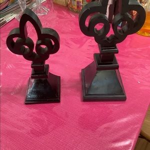 THIS 11 “ AND 23” BLACK WOOD DECOR PIECES